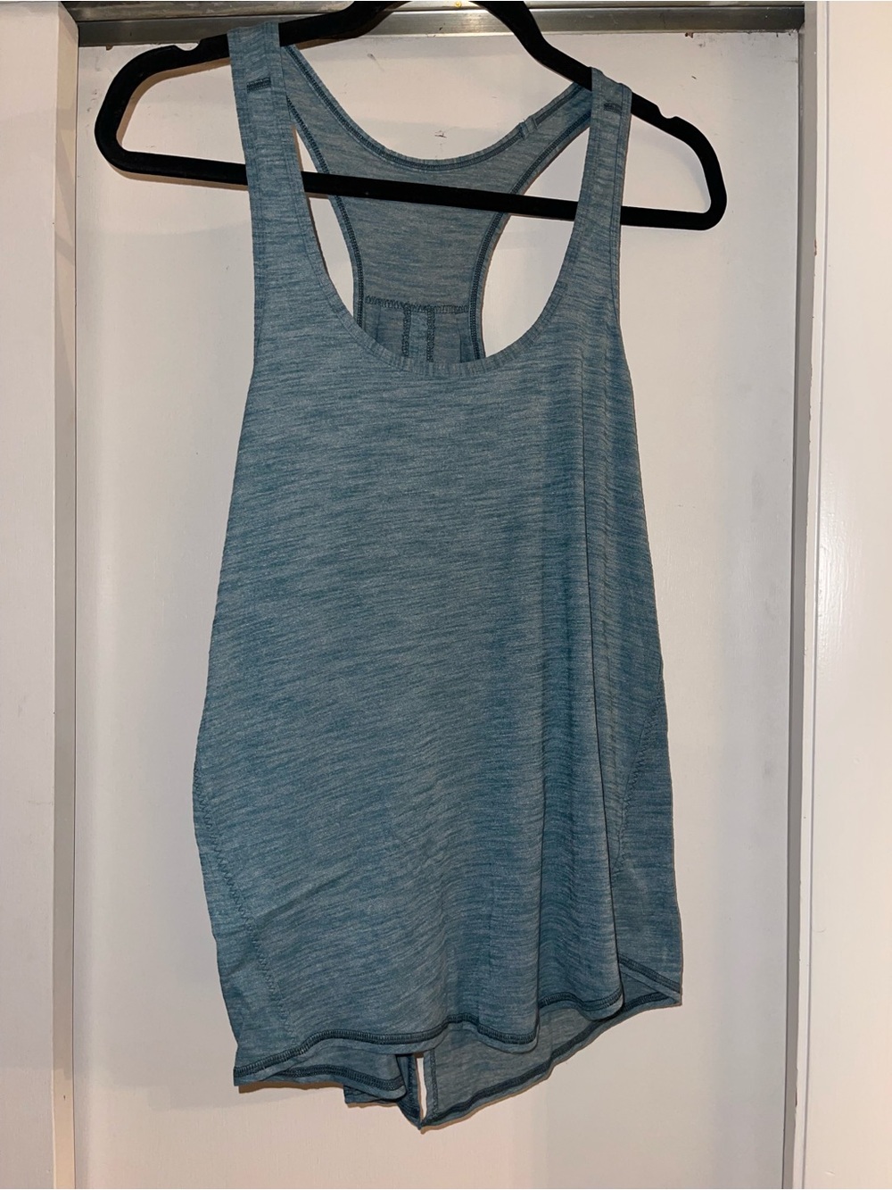 lululemon athletica Heathered Light Blue Racerback Tank